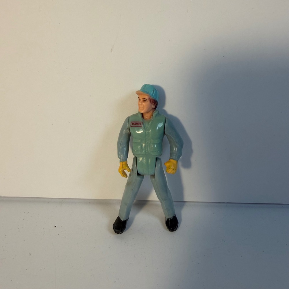 Vintage 1980 Buddy L Bus Driver Mechanic Figure 2.75" Hong Kong